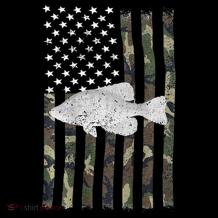Crappie Fishing Camo Flag (On Back) Impact Tech Backpack