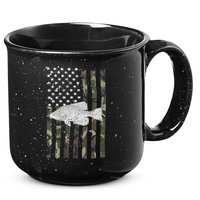 Crappie Fishing Camo Flag (On Back) 15oz Campfire Ceramic Mug