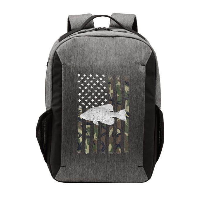 Crappie Fishing Camo Flag (On Back) Vector Backpack
