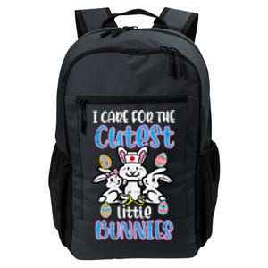 Care For Cutest Little Bunnies Easter Nurse Scrub Top Cool Gift Daily Commute Backpack