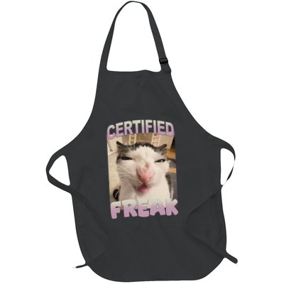 Certified Freak Cat Meme Funny Pet Humor Apron