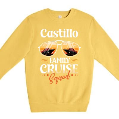 Castillo Family Cruise Squad Personalized Castillo Vacation Great Gift Premium Crewneck Sweatshirt