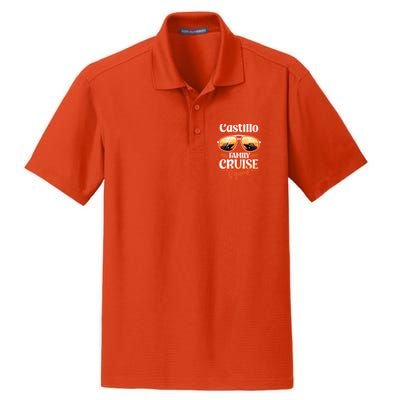 Castillo Family Cruise Squad Personalized Castillo Vacation Great Gift Dry Zone Grid Polo