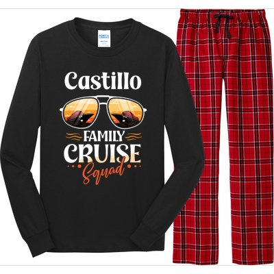 Castillo Family Cruise Squad Personalized Castillo Vacation Great Gift Long Sleeve Pajama Set