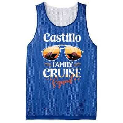 Castillo Family Cruise Squad Personalized Castillo Vacation Great Gift Mesh Reversible Basketball Jersey Tank