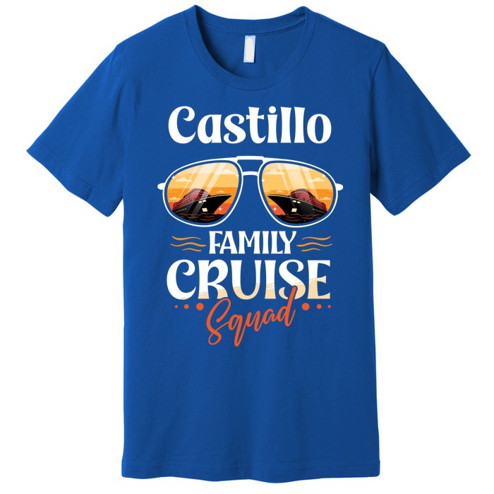 Castillo Family Cruise Squad Personalized Castillo Vacation Great Gift Premium T-Shirt