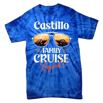 Castillo Family Cruise Squad Personalized Castillo Vacation Great Gift Tie-Dye T-Shirt