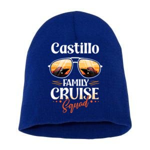 Castillo Family Cruise Squad Personalized Castillo Vacation Great Gift Short Acrylic Beanie