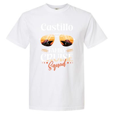 Castillo Family Cruise Squad Personalized Castillo Vacation Great Gift Garment-Dyed Heavyweight T-Shirt