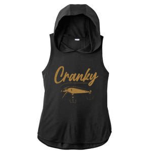 Cranky Fishing Ladies PosiCharge Tri-Blend Wicking Draft Hoodie Tank