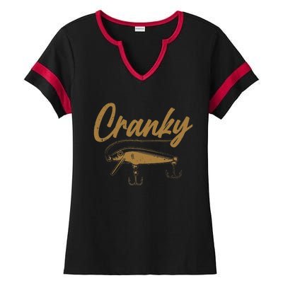 Cranky Fishing Ladies Halftime Notch Neck Tee