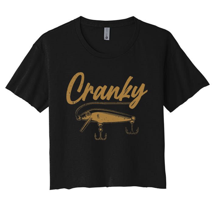 Cranky Fishing Women's Crop Top Tee