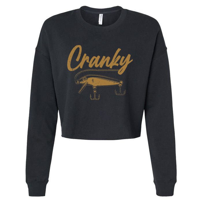 Cranky Fishing Cropped Pullover Crew