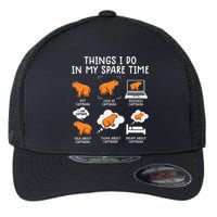 Capybaras Funny Capibara Rodent Things I Do In My Spare Time  Flexfit Unipanel Trucker Cap