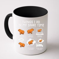 Capybaras Funny Capibara Rodent Things I Do In My Spare Time  Mug
