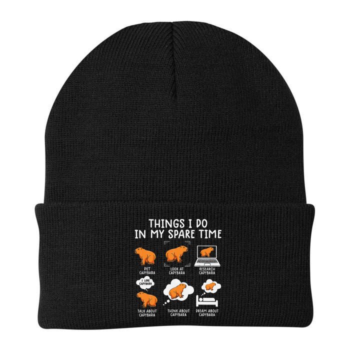 Capybaras Funny Capibara Rodent Things I Do In My Spare Time  Beanie