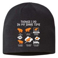 Capybaras Funny Capibara Rodent Things I Do In My Spare Time  Sustainable Beanie
