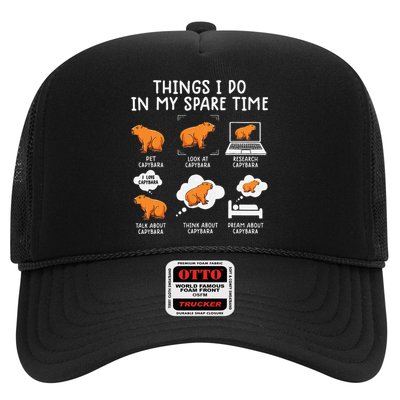 Capybaras Funny Capibara Rodent Things I Do In My Spare Time  Trucker Hat