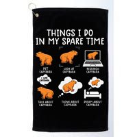 Capybaras Funny Capibara Rodent Things I Do In My Spare Time  Golf Towel