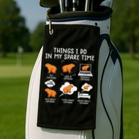 Capybaras Funny Capibara Rodent Things I Do In My Spare Time  Golf Towel