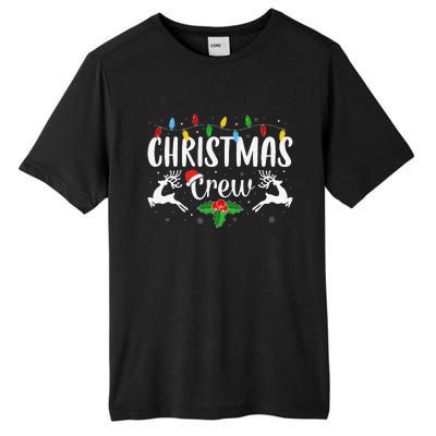 Cute Family Christmas Crew Matching Pajama Lights Tall Fusion ChromaSoft Performance T-Shirt