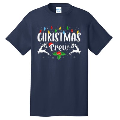 Cute Family Christmas Crew Matching Pajama Lights Tall T-Shirt