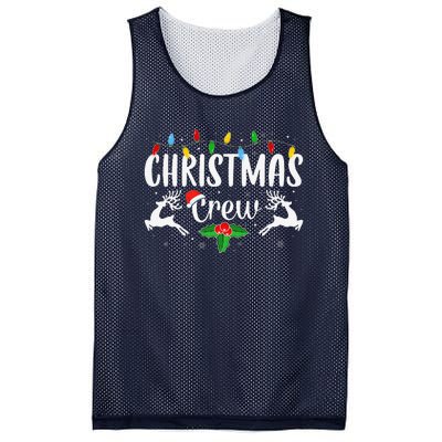 Cute Family Christmas Crew Matching Pajama Lights Mesh Reversible Basketball Jersey Tank