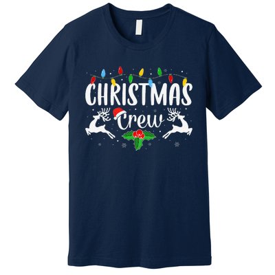 Cute Family Christmas Crew Matching Pajama Lights Premium T-Shirt