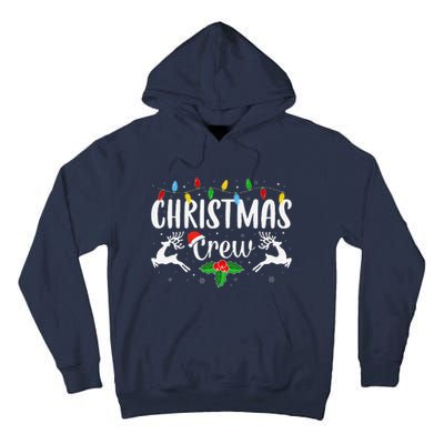 Cute Family Christmas Crew Matching Pajama Lights Tall Hoodie