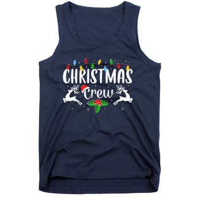 Cute Family Christmas Crew Matching Pajama Lights Tank Top