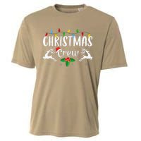 Cute Family Christmas Crew Matching Pajama Lights Cooling Performance Crew T-Shirt