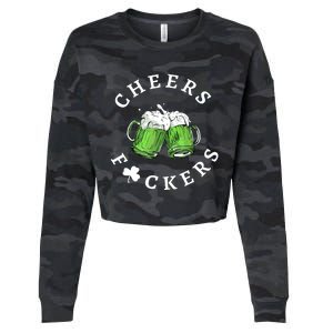 Cheers F Ckers St Patricks Day Cropped Pullover Crew