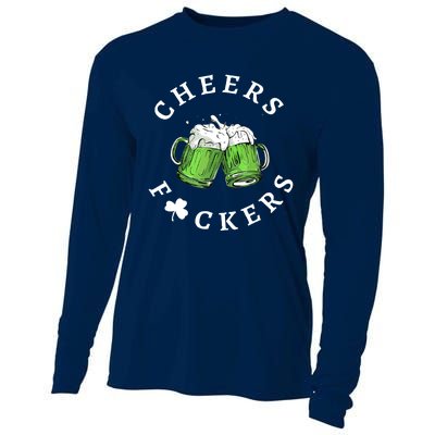 Cheers F Ckers St Patricks Day Cooling Performance Long Sleeve Crew