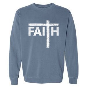 Christian Faith & Cross Christian Faith Garment-Dyed Sweatshirt