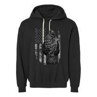 Crappie Flag Crappie Fishing Flag Garment-Dyed Fleece Hoodie