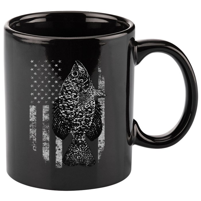 Crappie Flag Crappie Fishing Flag 11oz C Handle Ceramic Mug