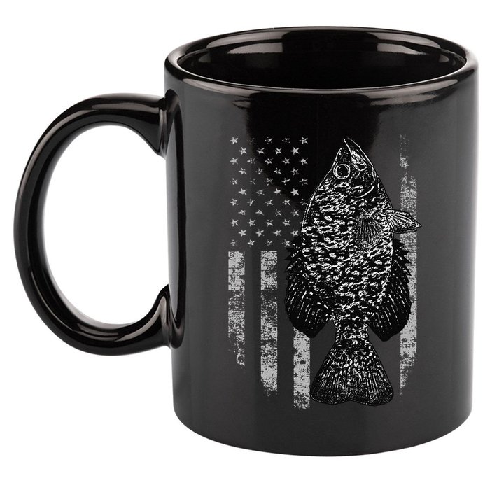 Crappie Flag Crappie Fishing Flag 11oz C Handle Ceramic Mug