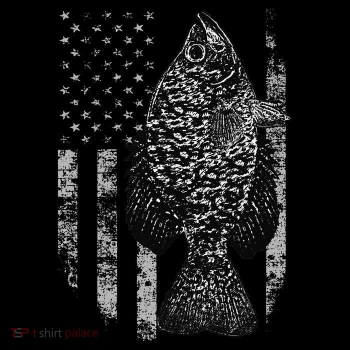 Crappie Flag Crappie Fishing Flag Drawstring Bag