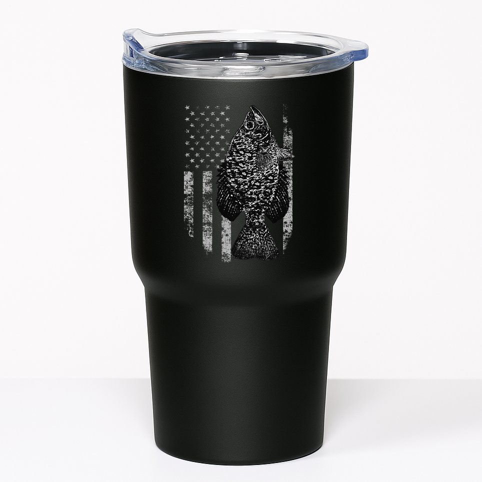 Crappie Flag Crappie Fishing Flag Tumbler