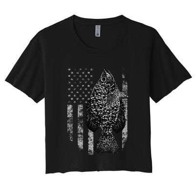 Crappie Flag Crappie Fishing Flag Crop Top