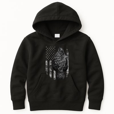 Crappie Flag Crappie Fishing Flag Kids Hoodie