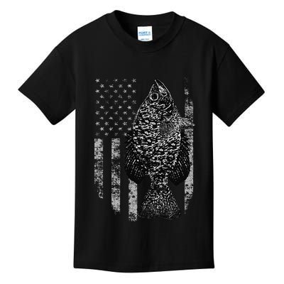 Crappie Flag Crappie Fishing Flag Kids T-Shirt