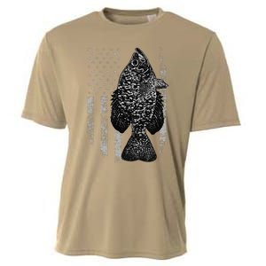 Crappie Flag Crappie Fishing Flag Cooling Performance Crew T-Shirt