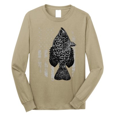 Crappie Flag Crappie Fishing Flag Long Sleeve Shirt