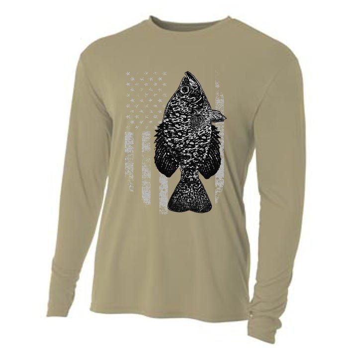 Crappie Flag Crappie Fishing Flag Cooling Performance Long Sleeve Crew
