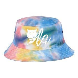 Cute Funny Comma La Cat Kamala Harris 2024 Lotus For Potus Tie Dye Newport Bucket Hat