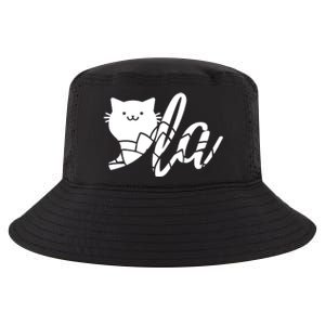 Cute Funny Comma La Cat Kamala Harris 2024 Lotus For Potus Cool Comfort Performance Bucket Hat