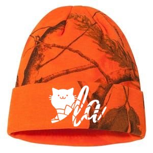 Cute Funny Comma La Cat Kamala Harris 2024 Lotus For Potus Kati Licensed 12" Camo Beanie