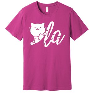 Cute Funny Comma La Cat Kamala Harris 2024 Lotus For Potus Premium T-Shirt