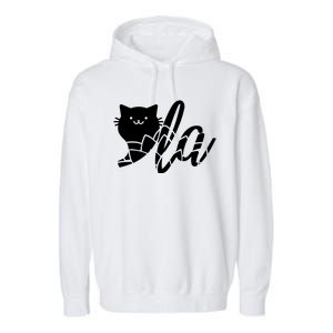 Cute Funny Comma La Cat Kamala Harris 2024 Lotus For Potus Garment-Dyed Fleece Hoodie